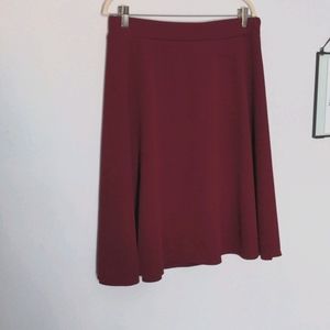 Crimson skater skirt